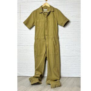 Everlane Jumpsuit Womens Size 2 Fennel The Supersoft Jean Coverall Short Sleeve